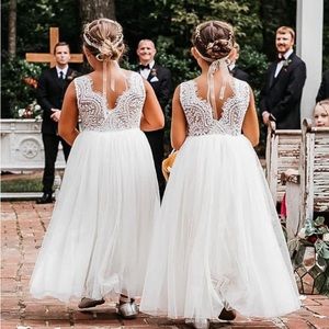 2 Bunnies Flower Girl dress